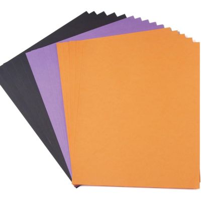 Construction Paper, Orange & Black