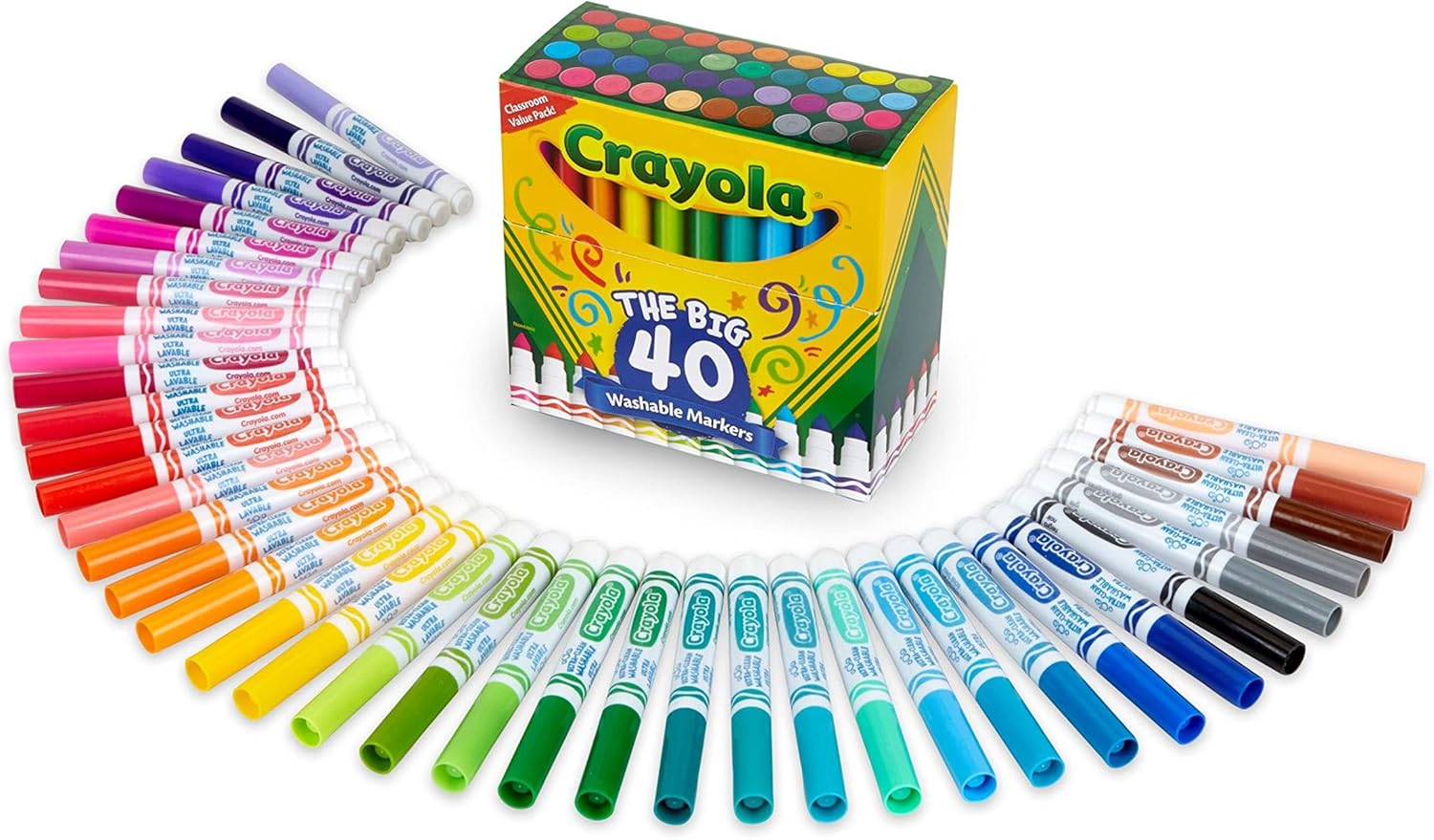Crayola Ultra Clean Washable Markers 40ct