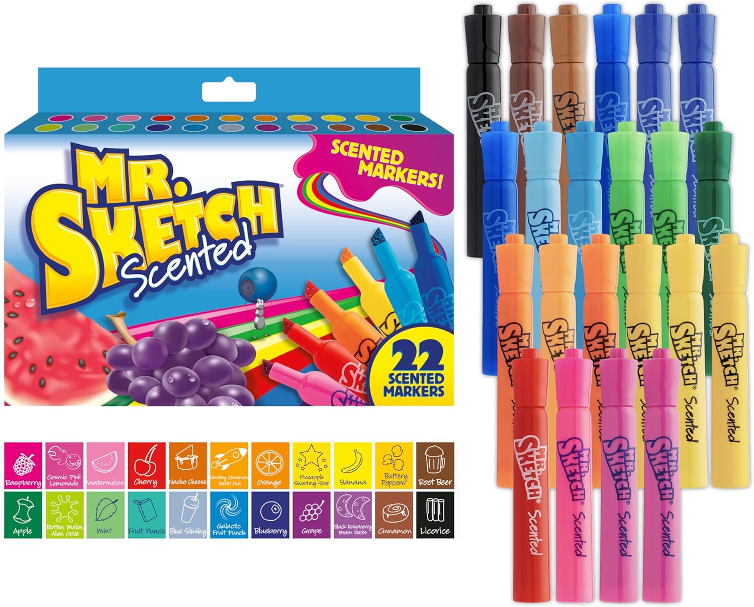 Mr. Sketch Scented Markers 22ct Chisel Tip