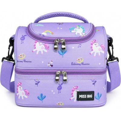 Purple Unicorn Lunch Box